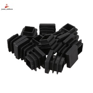 12 Pcs 15mm x 15mm Plastic Square Caps Tube Pipe Inserts End Blanking