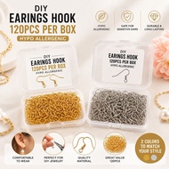 Earrings Hook 120pcs/60pairs Hypoallergenic DIY Earrings Hooks Earrings for Women Earrings for Men