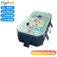 【PlayPark】Swimming Pool for kids 1.6M-3M Family Size Foldable Inflation-Free Outdoor Swimming Pool