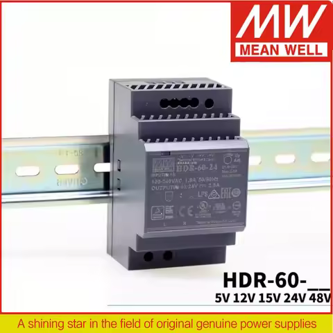 MEAN WELL power supply HDR-60 HDR-60-5 5V HDR-60-12 12V HDR-60-15 | 15V HDR-60-24 | 24V HDR-60-48 | 