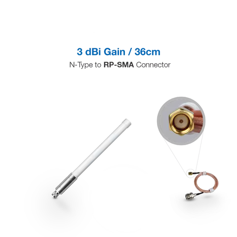 3dBi Fiberglass Antenna Frequency Options 433/470/868/915MHz | RAKwireless
