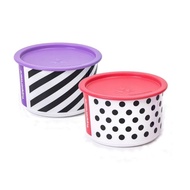 TUPPERWARE DOTS &amp; STRIPES ONE TOUCH TOPPER