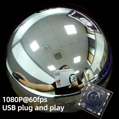 Panoramic Fisheye High Resolution 360 USB 2MP Camera Module 220 Degrees 1080P 60FPS for Windows Andr