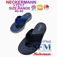 Neckermann 7217 Slipper Size 40 - 45 indoor outdoor home Ready Stock Navy Black flip flop toe grip soft not slippery SFM