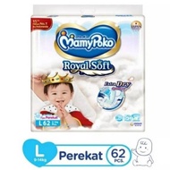 Pampers MamyPoko Tape L62 Popok Bayi Perekat Mamy Poko L isi 62 Extra