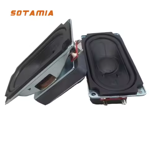 SOTAMIA 2PCS Runway type speaker 4080 rectangular subwoofer 6 ohm 15 watt subwoofer full range speak