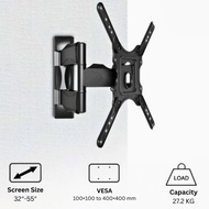 P4 Swivel Tilt TV Wall Mount For 32–55" Screens Fits VESA 100x100–400x400 Holds 60lbs/27.2kg