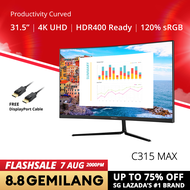 PRISM+ C315 MAX 31.5 UHD 4K [3840 x 2160] 1500R Curved AdaptiveSync Ready Gaming Monitor