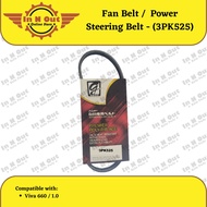 Fan Belt / Power Steering Belt / 3PK525 - [Perodua Viva 660 / 1.0]