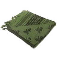 【TAF 暫無庫存】CONDOR 201 SHEMAGH阿拉伯方巾 圍巾 頭巾 巴基斯坦進口100%純棉 (海盜/綠黑)