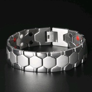 2.2-Men Magnet Bracelet Spherical Hexagon Detachable Adjustable Bracelet Bracelet