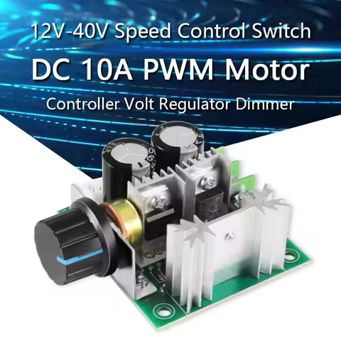 DC 12-40V 12V-40V 10A PWM Motor Speed Control Switch Controller Volt Regulator Dimmer