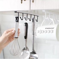 Bathroom Organizer Holder Iron Kitchen Storage Rack Cupboard Hanging Hook Shelf Dish Hanger Shelf