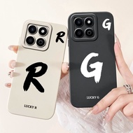 For Honor X7C Case ALT-LX2 Lucky A-Z Letter Painted Shockproof Soft Silicone Matte Shell for HonorX7