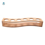 [ethel_richardson.]10X Shot Glass Holder Set-1Oz/30Ml Shot Glass Set Bamboo Shot Glass Holder, 6Pcs 