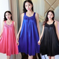 Baju Tidur Panjang Renda Wanita 女装性感蕾丝长裙睡衣 Women's Pyjamas Ladies  Lace Long Dress Sleepwear Robes N