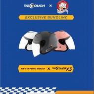 (MJ)IIMS BUNDLING KYT KYOTO SOLID X RETOUCH | HELM KYT KYOTO SOLID | INTERCOM RETOUCH BLUETOOTH | IN