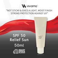 Korea BOJ Sunscreen 50ml, Beauty of Joseon Relief Sunscreen SPF 50 PA++++ for Makeup, Viral Skincare