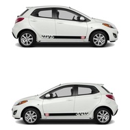 Mazda 2 01 Car Stripe Accessories Sticker