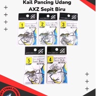 AXZ Shrimp Fishing Hook biru DX-777 HC