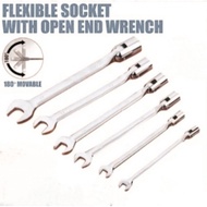 Heavy Duty - Flexible Combination Socket Wrench 🛠️ Swivel 8mm to 19mm Socket Wrench Set