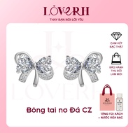 S999 Sterling Silver Women's Earrings with Elegant and Exquisite CZ Stone LOVERH JEWELRY - BT05