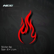 Fire Stickers, Cool Vector Icon Cutting Stickers for Motorcycles