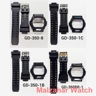 silicone strap Aksesori ✵❏♈CASIO G-SHOCK BAND AND BEZEL GD350 100% ORIGINAL