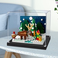 [Transparent Display Box] Suitable for Lego 40484 Santa's Front Courtyard Winter Acrylic Display Box
