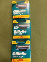 Gillette 吉列 Mach3+ 鋒速3系列剃鬚刀頭 8片 1盒