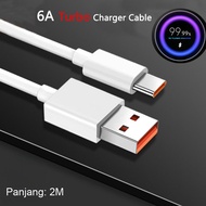 Usb Type C Data Cable Multifunction Fast Charging 6A 2M - TC2 - White