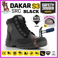 SAFETY JOGGER SAFETY SHOES / KASUT KESELAMATAN - DAKAR S3 018 (BLACK) MID-CUT