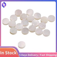 White Mother of Pearl Shell Dot Fret Inlay Maker 6mm for Guitar Fingerboard (Pack of 20)