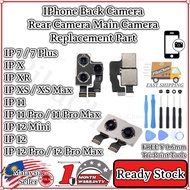 NEXCELL Serasi untuk IP 7 Plus X XR XS 11 Pro Max Back Camera Rear Camera Main Camera Replacement Pa