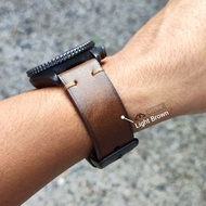 Handmade genuine leather watch strap / cowhide watch strap / leather watch strap