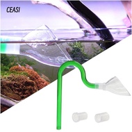 CEASI Water Outlet, Acrylic Connectors Aquarium Lily Pipe Outflow,  with Suction Cup Filter Aquarium