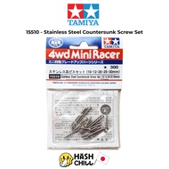 Tamiya 15510-Stainless Steel Countersunk Screw Set (10/12/20/25/30mm)