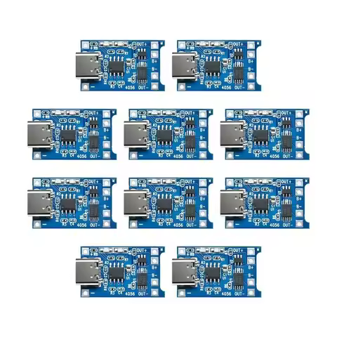1-10Pcs 5V 1A TYPE-C Micro USB 18650 TC4056A Lithium Battery Charging Board Charger Module with Prot