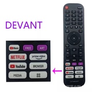 For  Devant 50 inches UltraHD 4k smart tv 50UHD201 Devant Smart TV remote 32STV103 50QUHV04 55UHD202 43stv103