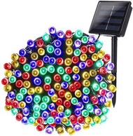 太陽能燈串22m Solar String Lights 200 LED 8 Modes Solar Powered Christmas Lights Waterproof (Multi-Color)
