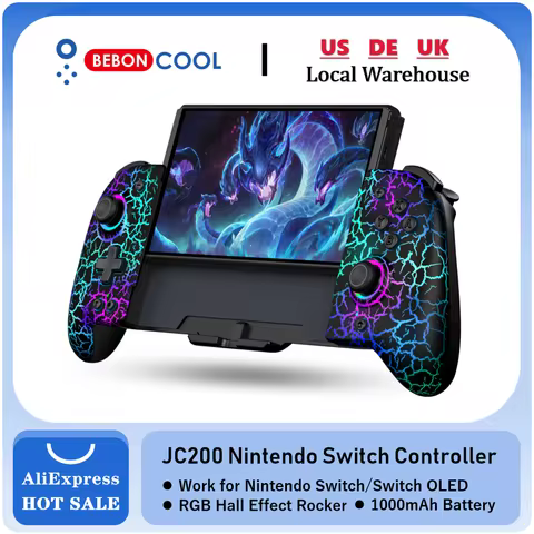 BEBONCOOL JC200 Switch Controller For Nintendo Switch/Switch OLED Joystick Gamepad Built-in 6-Axis G