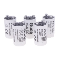 5pcs/set Single 220V-250V 4-80W Fluorescent Lamp Starter FS-U S2 TL Starter Tube Fuse Starters CE Ro