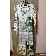 Forwarding Hand Nannapat size S Long-Sleeved Suit-Long Pants Graphic Pattern Chest 32 Waist 27 Hips 