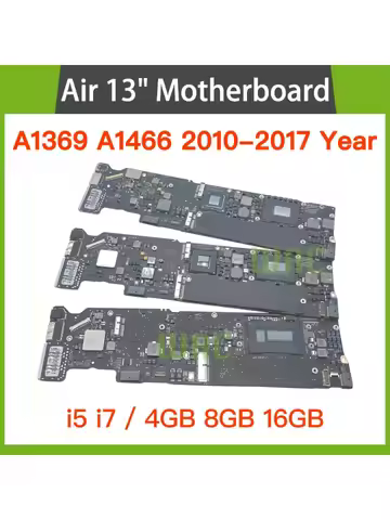 Original A1369 A1466 Motherboard For MacBook Air 13" A1369 A1466 Logic Board i5 i7 4GB 8GB 2010 2011