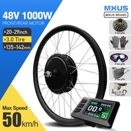 MXUS Brand Ebike Conversion Kit 48V 1000W 3.0Tyre Front/Rear Brushless Hub Motor Wheel For Electric 