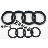 [Audi] Dark Black/Matte Black Front Rear Mark/Audi LOGO Suitable For A1/A3/A4/B8/C6/A6/Q5/Q3/Q7/TT/8