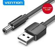 New Vention USB to DC 55mm Charging Cable, 28 AWG, for Hub/Mini Fan/Table Lamp  Kord Pengisian USB N