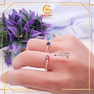 300 GOLD RING 6KARAT (6K) CT 486 SOLITAIRE LOVE SIMPLE MODEL