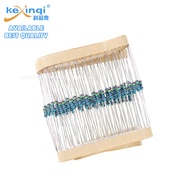 100pcs 1/4W Metal film resistor 2.2K~240K 2.2K 4.7K 10K 47K 100K 200K 240K 1% ohm resistance