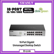 D-Link DGS-1016D 16-Port Gigabit Unmanaged Desktop Switch-3 Years Warranty